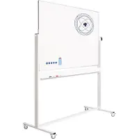 Smit Visual kantelbord, emaille, magnetisch, aluminium frame, 150 x 100 cm