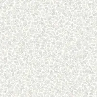 Boråstapeter Vliesbehang 7661 - Falsterbo III - Botanisch Wit - 53cm x 10.05m