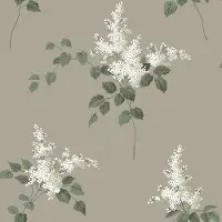Boråstapeter Vliesbehang 7667 - Falsterbo III - Bloemen Taupe - 53cm x 10.05m