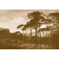 Living Walls Fotobehang ItalianLandschaftSepia DD118819 History of Art Beige Creme Vlies 270 x 400 cm (4 delen) 3D Fotobehang op maat