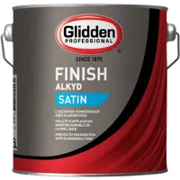 Glidden Alkyd Finish Satin | Zijdeglans Lakverf Buiten 2,5 LTR - Wit
