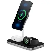 Alogic MagSpeed 3-in-1 draadloos oplaadstation, Draadloze laders, Zwart