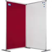 Smit Visual Scheidingswand dubbelzijdig - Whiteboard - 140x120 cm