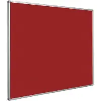 Smit Visual Prikbord bulletin 16mm rood - 120x240 cm
