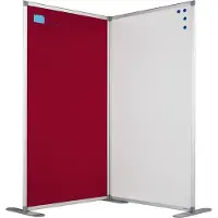 Smit Visual Scheidingswand dubbelzijdig - Whiteboard - 140x80 cm
