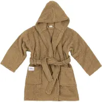 Meyco badstof badjas Basic Toffee Bruin Jongens/Meisjes Katoen Capuchon - maat 98/104