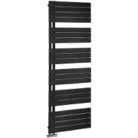 Aqualine Mili badkamerradiator 600x1798mm, zwart mat