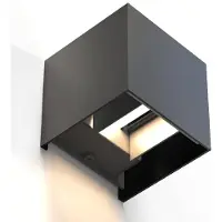Hama 00176606, Slimme wandlamp, WLAN, zwart, LED, verstelbaar, 2700 K