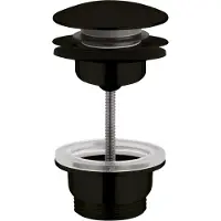 Plieger Roma 2 in 1 design afvoerplug mat zwart