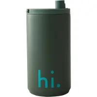 Design Letters reismok 35 cl Hi-myrtle green