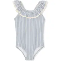 Konges Sløjd - Badpak Moule Frill - Sailor Stripe / 18 Maanden