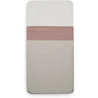 Jollein Baby Laken Ledikant 120x150cm Wrinkled - Rosewood
