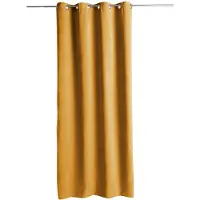 Atmosphera Memories gordijnen 140x260cm - Kant en klaar met ringen - Gordijn raambekleding - Oker