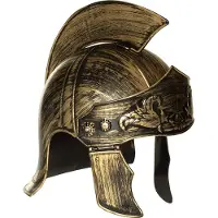 Boland Romeinse helm spartacus (goud)