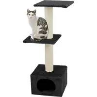 Flamingo - Scratching Tree Charbonel - Black & Cream - 47 x 35 x 103 cm