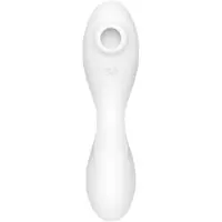 Satisfyer Curvy Trinity 5+ - App-gestuurde 2-in-1 vibrator (wit)