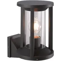 MEGATRON Wandlamp buiten Cillo, zwart, Aluminium, Wandlamp buiten