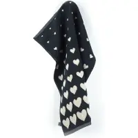 Bunzlau Castle Keukendoek Hearts Zwart