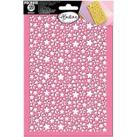 Aladine 3D Sjabloon A5 Flower Power - Zelfklevend knutselmateriaal.