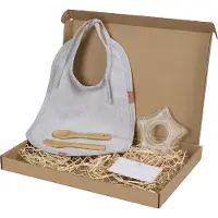 BamBam Organic Giftbox Dinner Time Grey unisex