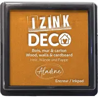 Aladine inktkussen mosterd XL voor creatieve decoratie op hout en karton.