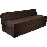 Viking Choice Opvouwbaar matras met hoofdkussen - Wasbare hoes - 200cm x 120cm x 10cm - Bruin