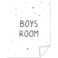 PosterMonkey Poster kinderen - Quotes - Boys room - Spreuken - Jongens - Kind - Decoratie voor kinderkamers - 30x40 cm - Wanddecoratie jongens - Poster kinderkamer