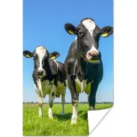 PosterMonkey Poster Koeien - Weiland - Gras - Dieren - Boerderij - 120x180 cm XXL