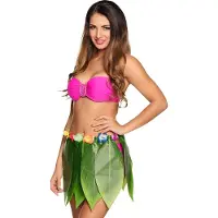 GoDan S.A - Rokje Hawaï Palmblad - Volwassenen - - Hawaii - Hula - Carnaval - Themafeest