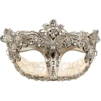 Boland Oogmasker Venice barocco (goud, zilver)