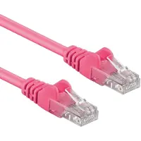 ACT IB2415 U/UTP CAT6A Patchkabel Snagless Roze - 15 meter