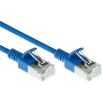 ACT DC7605 LSZH U/FTP CAT6A Datacenter Slimline Patchkabel Snagless | RJ45 Connectoren | Blauw | 5 meter