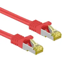 Goobay S/FTP CAT7 10 Gigabit netwerkkabel / rood - LSZH - 10 meter