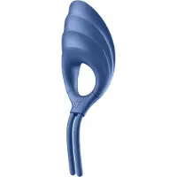 Satisfyer Swordsman - vibrerende penisring - oplaadbaar - blauw