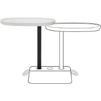 Fatboy Bijzettafel Brick's Buddy Light Grey 56 x 39 x 67,5 cm
