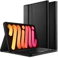 Just in Case Slimline Apple iPad Mini 6 Toetsenbord Hoes QWERTY Zwart