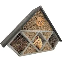 Garden Spirit Insectenhotel Groot Zwart Grijs - Insectenhuis - - Grijs - I