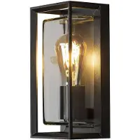 Konstsmide Brindisi schwarz 7885-750 Buitenlamp (wand) E27 Zwart