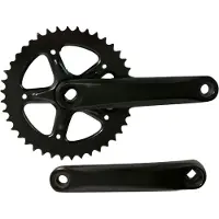 Overig Crankset spieloos 42t staal 18 zwart 170mm - ZWART