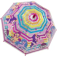Merkloos My Little pony meisjes paraplu 38 cm tranparant paars