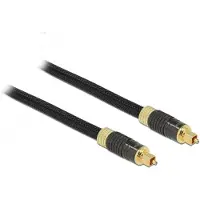 DeLOCK Premium digitale optische Toslink audio kabel met nylon mantel - 8mm / zwart - 5 meter