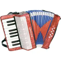 Bontempi Accordeon (C-E) en halve tonen (Engels, Italiaans, Frans, Duits)