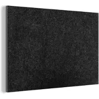 MuchoWow Wanddecoratie Metaal - Aluminium Schilderij Industrieel - Zwart - Graniet - Design - Steen - 120x80 cm - Dibond - Foto op aluminium - Industriële muurdecoratie - Voor de woonkamer/slaapkamer