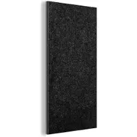MuchoWow Wanddecoratie Metaal - Aluminium Schilderij Industrieel - Zwart - Graniet - Design - Steen - 20x40 cm - Dibond - Foto op aluminium - Industriële muurdecoratie - Voor de woonkamer/slaapkamer