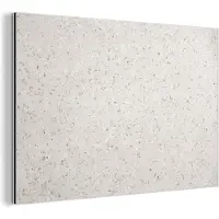 MuchoWow Wanddecoratie Metaal - Aluminium Schilderij Industrieel - Graniet - Grijs - Patroon - Design - Wit - 120x80 cm - Dibond - Foto op aluminium - Industriële muurdecoratie - Voor de woonkamer/slaapkamer