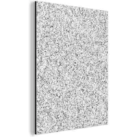 MuchoWow Wanddecoratie Metaal - Aluminium Schilderij Industrieel - Graniet - Zwart - Wit - Patroon - Grijs - 120x160 cm - Dibond - Foto op aluminium - Industriële muurdecoratie - Voor de woonkamer/slaapkamer
