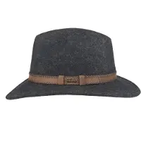 Hatland Stanfield - Vilten hoed - Antraciet - M