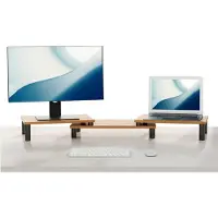 Peachy 3-delige Houten Monitor Standaard en Laptop Verhoger voor op Bureau