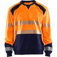 Blakläder Sweatshirt High-Vis 35412528 | High-Vis Oranje/Marineblauw | Maat L - 7330509621097