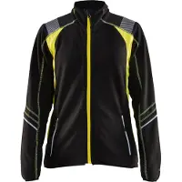 Blakläder 4973-1010 Dames Microfleecevest Zwart/High Vis Geel maat XS dames